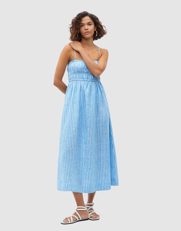 floral flowy midi dress PRETTYGARDEN Women's Casual Midi Dresses Square Neck Short Sleeve Smoc