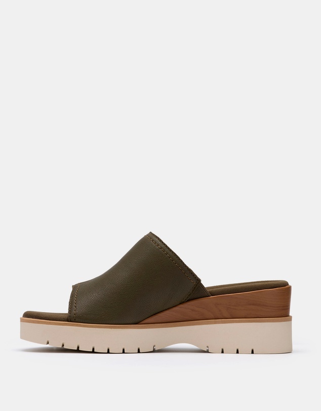 Clarks - Diaz Slide Dark Olive