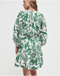 Witchery - Gathered Print Mini Dress