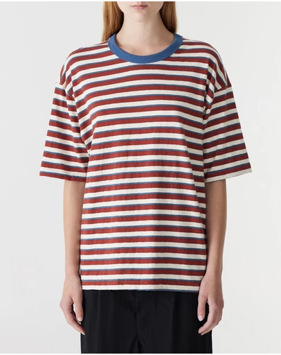 Bassike - Universal Stripe Boxy T-Shirt