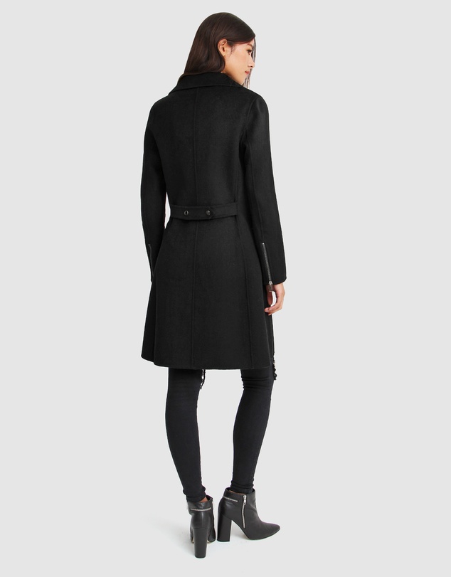 Belle & Bloom - Last Chance Wool Blend Moto Coat