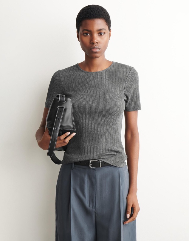 COS - Pointelle-Knit T-Shirt