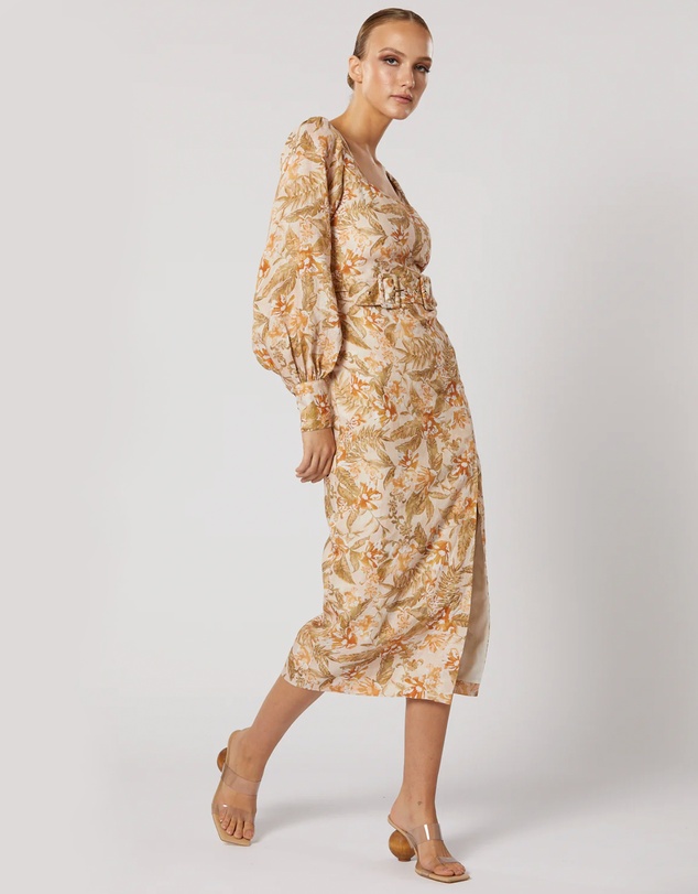 Winona - Brea Long Sleeve Midi Dress