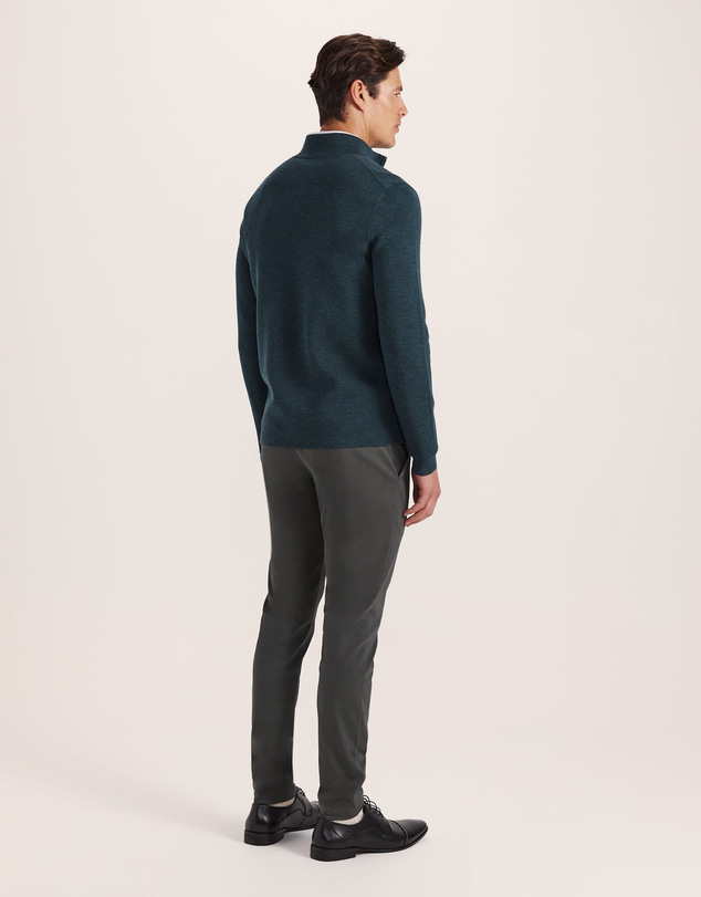SABA - Franklin Quarter Zip Wool Knit Polo