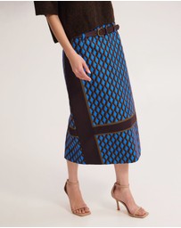 Oxford - Nora Stretch Midi Skirt