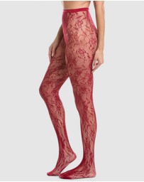 High Heel Jungle - Venise Lace Fishnet Tights