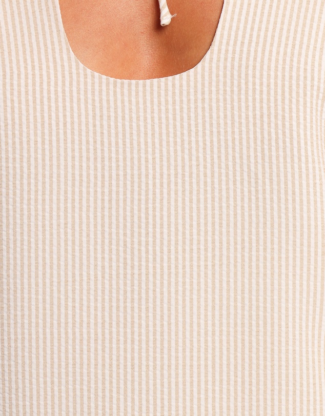 Petal & Pup - Sidney Mini Dress - Tan Stripe