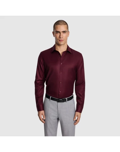 yd. - Maximum Two Ply Cotton Slim Dress Shirt