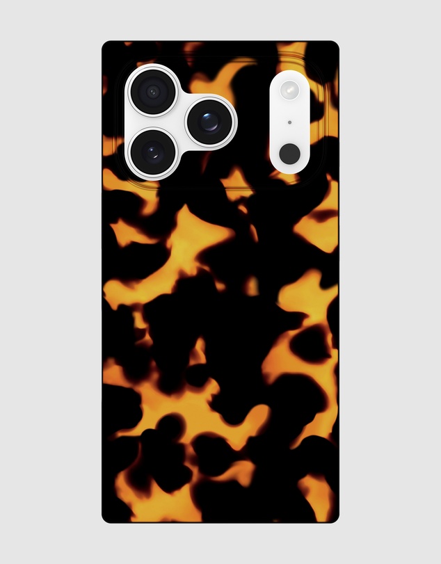 Flaunt - Flaunt Square Tortoise Print MagSafe Case for iPhone 17 Pro