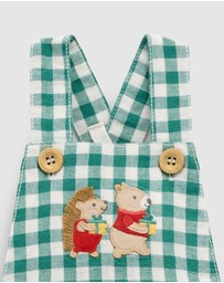 Purebaby - Gingham Overalls Christmas -Kids-Babies