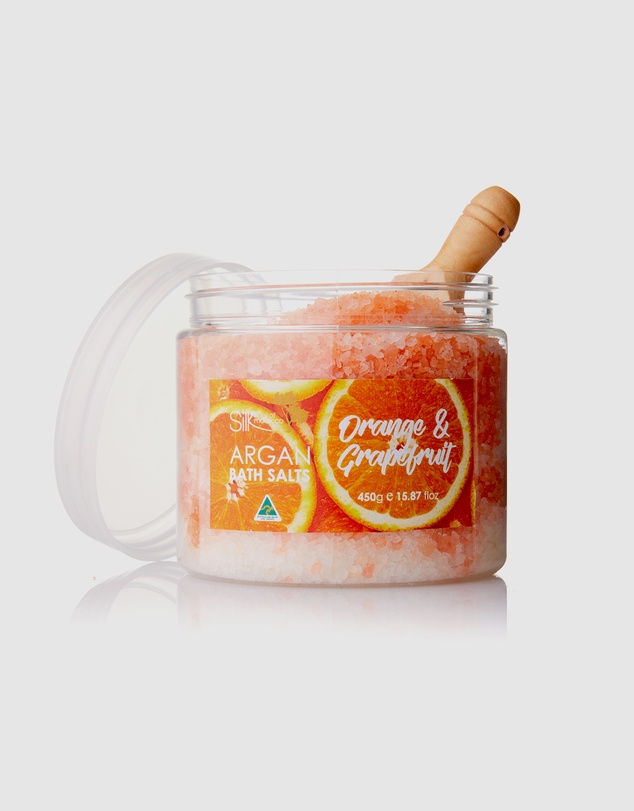 Silk Oil of Morocco - Argan Bath Salts - Orange & Grapefruit