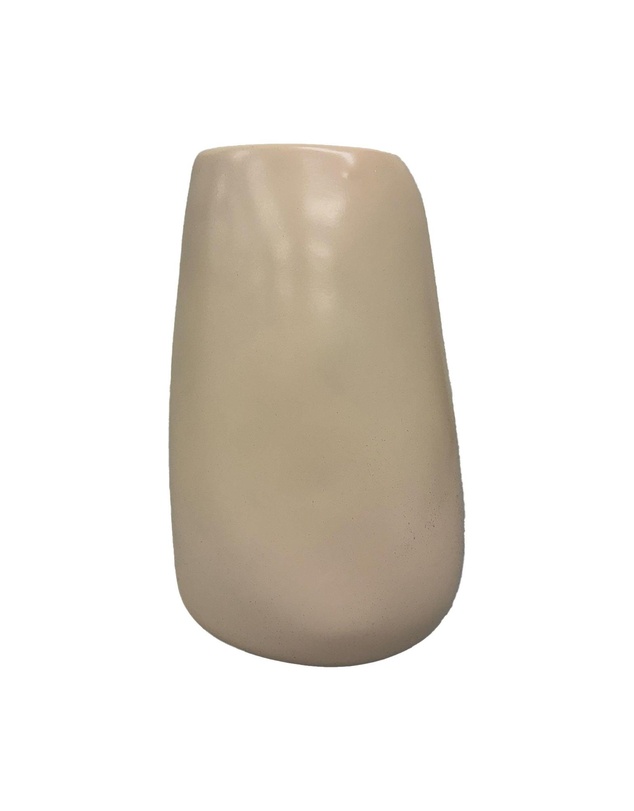 Urban Attitude - Urban Attitude RACH Large Vase Height 25.5cm, Width 17cm, Opening 6cm x 9cm - Stone Ivory