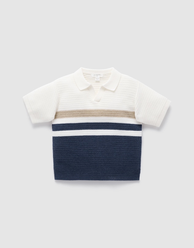 Purebaby - Knitted Polo- Kids-Babies