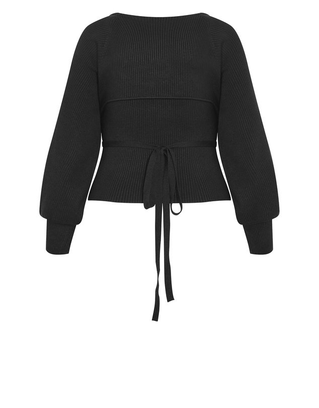 City Chic - Cassie 2 Piece Cardigan Jumper