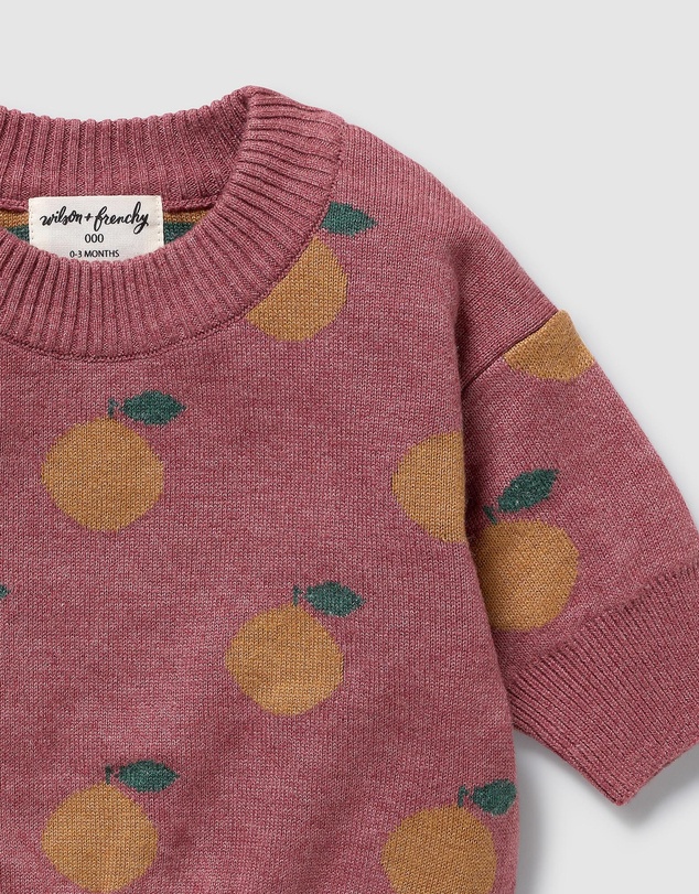 Wilson & Frenchy - Organic Knitted Jacquard Jumper - Babies