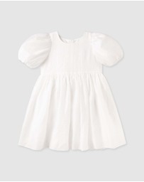 Designer Kidz - Noa Puff Sleeve Bow Back Dress