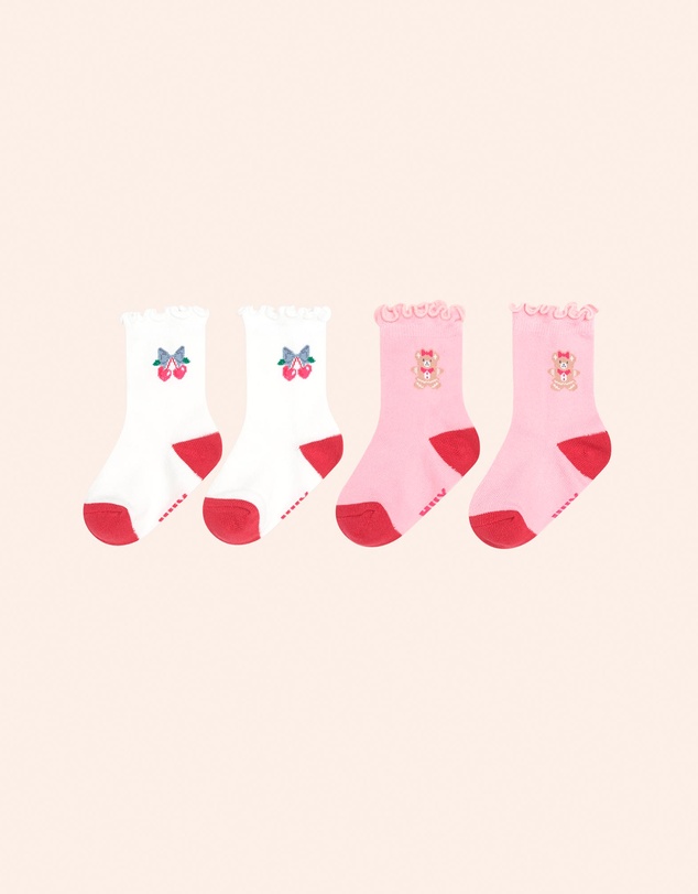 Huxbaby - 2-Pack Festive Frill Christmas Socks - Babies-Kids