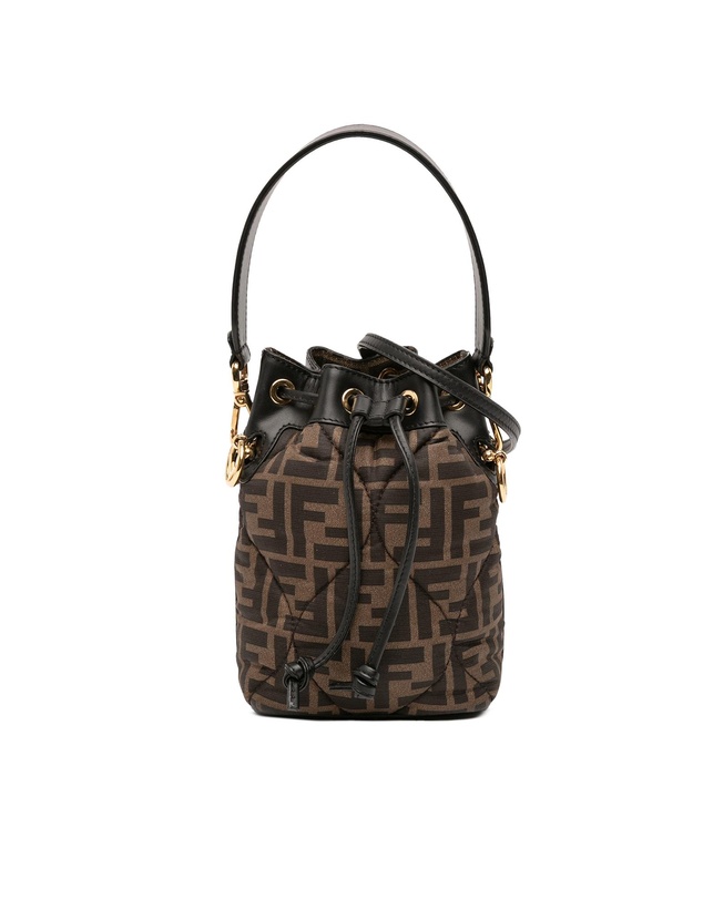 Pre-Loved by Azura Reborn - Pre-Loved Mini Quilted Silk FF 1974 Mon Tresor Bucket Bag