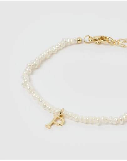 Miz Casa and Co - Pearl Letter P Bracelet
