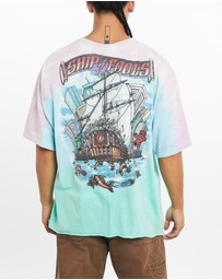 Vintage by The Real Deal - Pre Loved - Grateful Dead Liquid Blue Music Tie Dye Tee