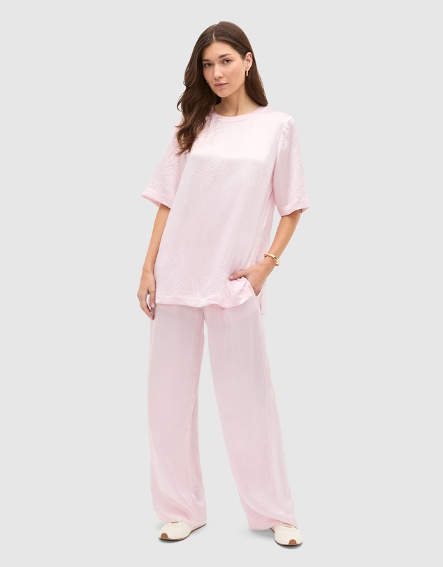 Seed Heritage - Crinkled Satin Elasticated Pant