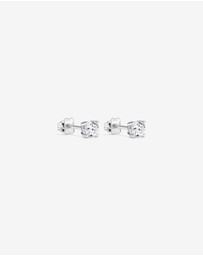 Michael Hill - 0.60 Carat TW Round Brilliant Laboratory-Grown Diamond Solitaire Stud Earrings in 10kt White Gold