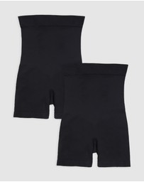 Ambra - 2 Pack Powerlite Hi Waisted Shortie