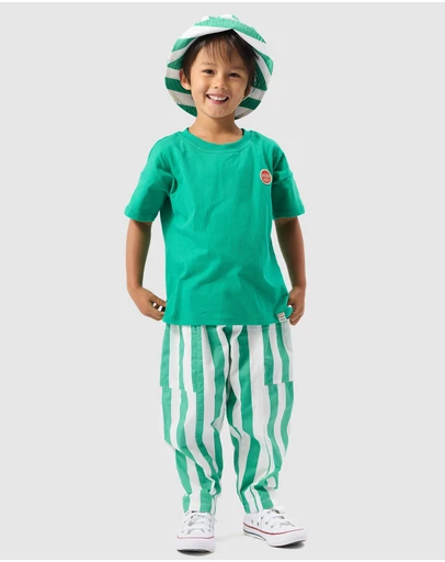 Goldie + Ace - Happy Stripe Bucket Hat - Babies-Kids
