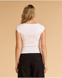 MVN - Ribbed Boatneck Top