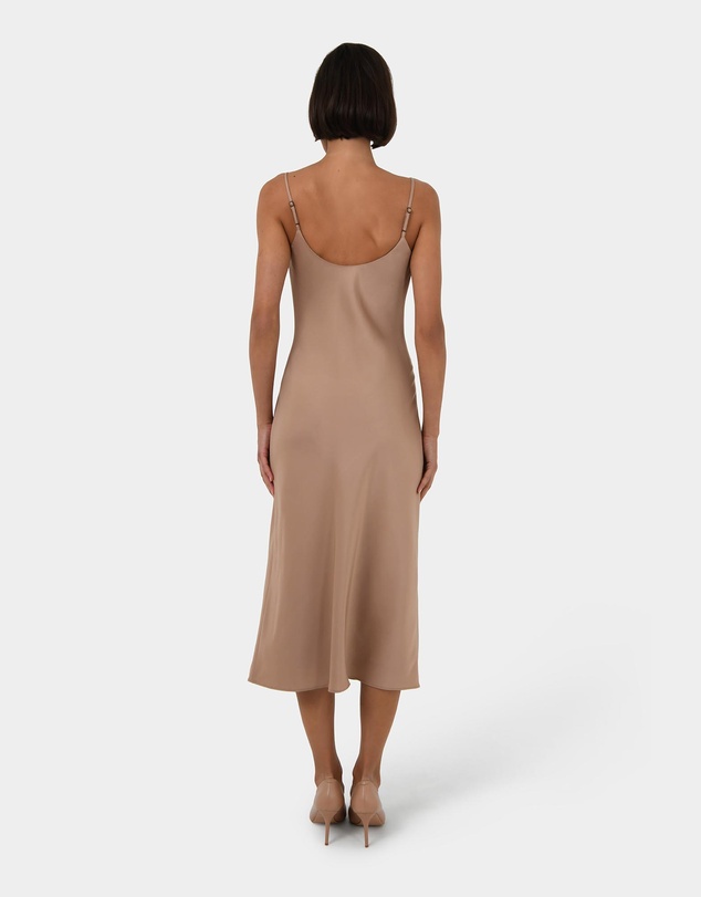 Forcast - Joy Satin Cowl Neck Dress