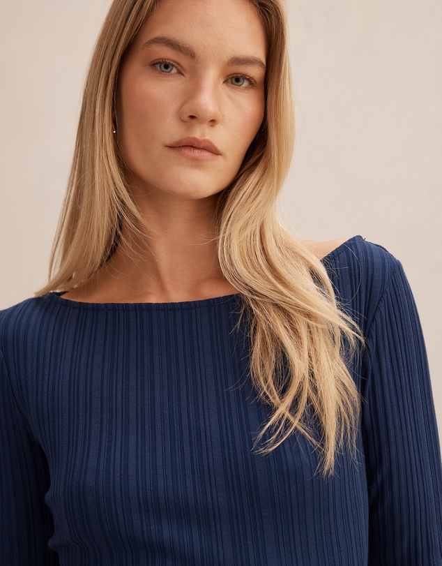 Forever New - Minka Ribbed Boat Neck Top
