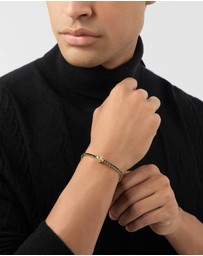 Philipp Plein - Plein Tennis Royal Gold-Tone Tennis Bracelet Black Crystal