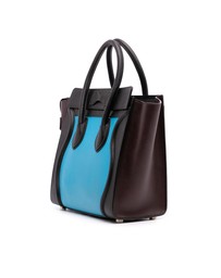 Pre-Loved by Azura Reborn - Pre-Loved Micro Tricolor Leather Luggage Tote