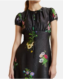 Cynthia Rowley - Printed Lurex Midi Dress