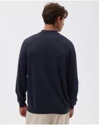 AERE - Premium Linen Blend Relaxed Knit Polo