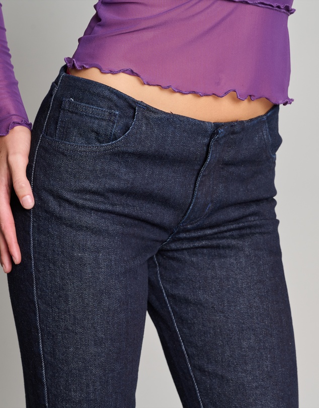 Love and Nostalgia - Little Denim Trouser - Deep Ink Wash