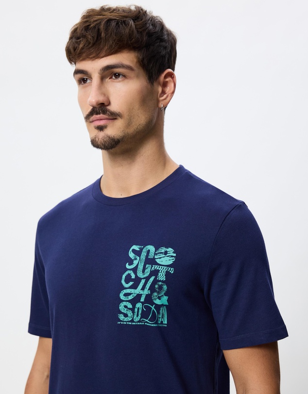 Scotch & Soda - Regular Fit Left Chest Logo T-Shirt