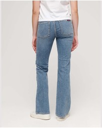Superdry - Organic Cotton Mid Rise Slim Flare Jeans
