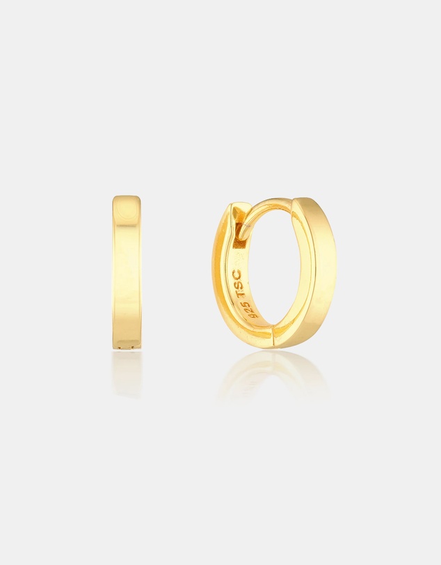 The Silver Collective - Children's Matilda Huggie Earrings Gold