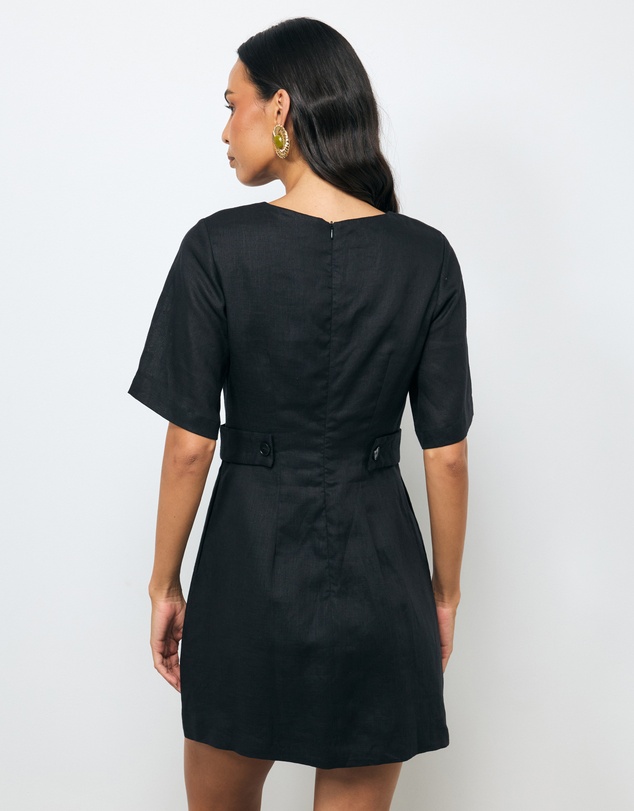 AERE - Clova Linen Mini Dress
