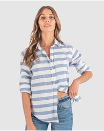 CAMIXA - IRIS Stripes Linen Shirt