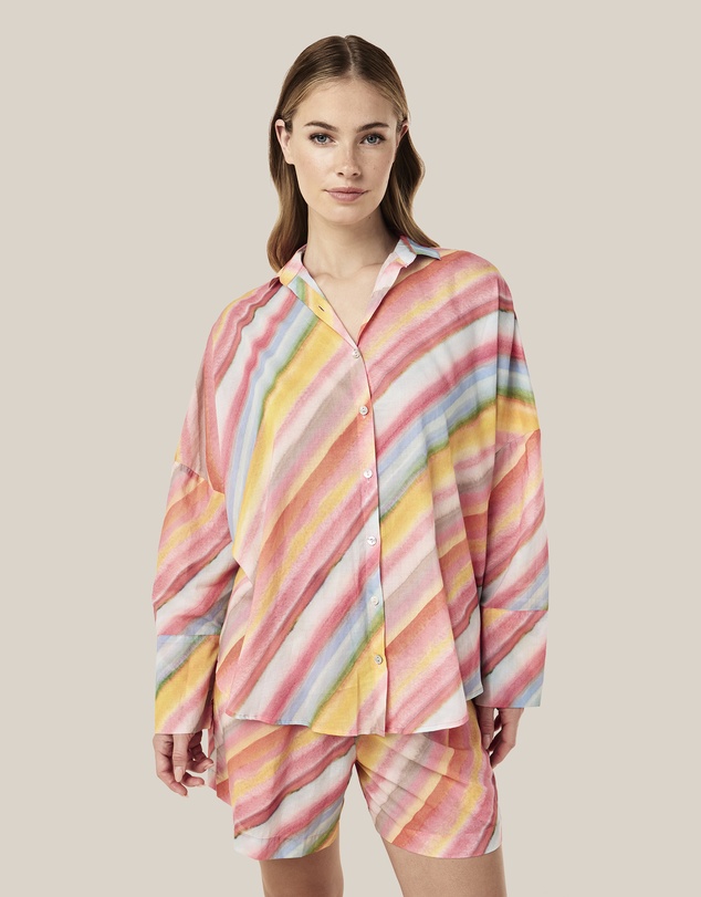 Papinelle - Sophie Stripe Long Sleeve Boxer PJ Set