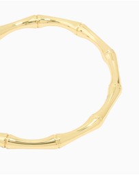 Lovisa - Gold Plated Bamboo Textured Wrist Cuff