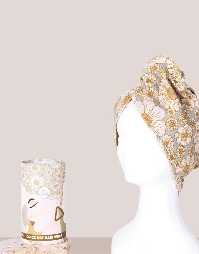 Sky Gazer - Quick Dry Hair Wrap-  Casuarina