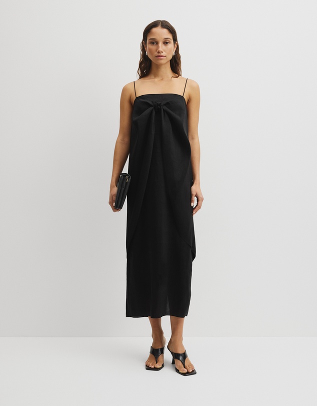 Country Road - Tie Detail Midi Dress