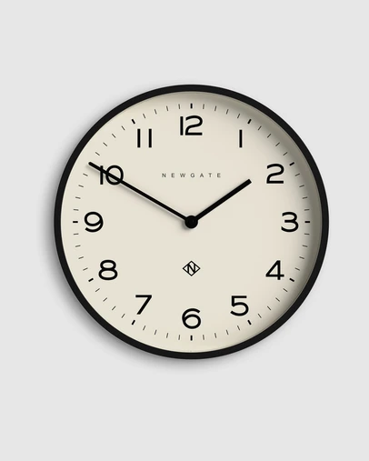 Newgate - Newgate Number Two Echo Wall Clock-Black