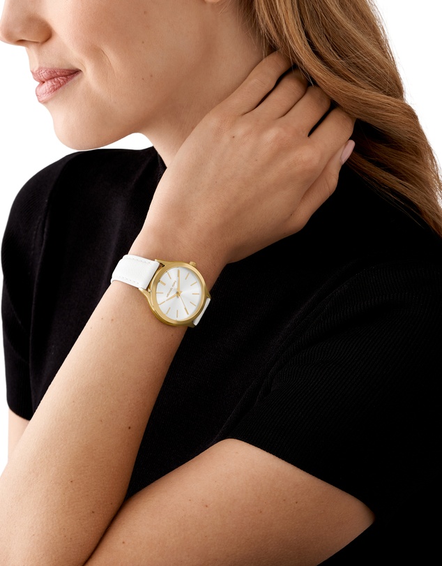 Michael Kors - Slim Runway White Analogue Watch