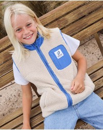 Skwosh - Skwosh Kids Sherpa Vest in Natural