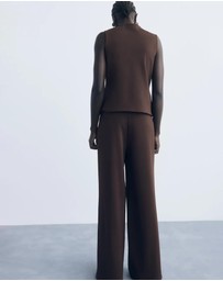 M.N.G - Straight-Fit Trousers With Elastic Waist