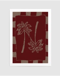 Olive et Oriel - Palm Paradise by Shatha Al Dafai Art Print